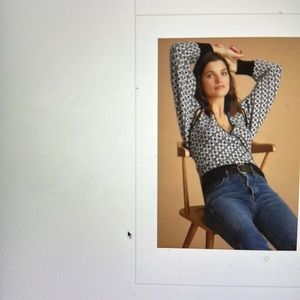 Anthropologie Maeve Floral Sweater Shrug Set Xs